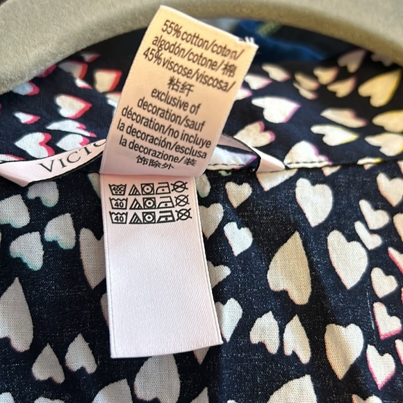 Victoria’s Secret pajamas new, never worn/washed pretty heart design size XL - Picture 4 of 5